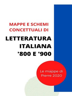 cover image of Mappe concettuali Letteratura italiana '800 e '900